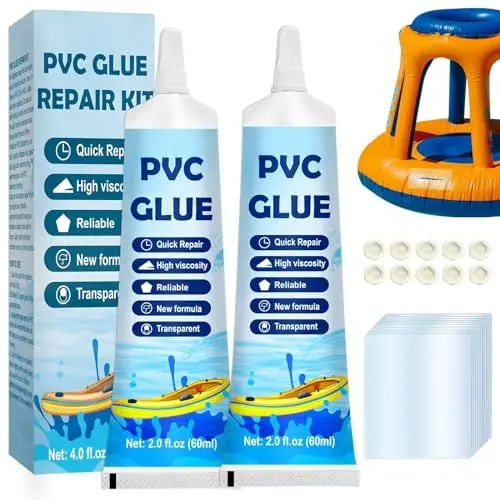 Produktbild: kintsukuroi 120ml Flickzeug Luftmatratze, Transparentes Pool Reparaturset, Pool Flicken PVC Reparaturset, für PVC-Aufblasbares Spielzeug, Schlauchboot, PVC-Schwimmbad, Schnelle Reparatur