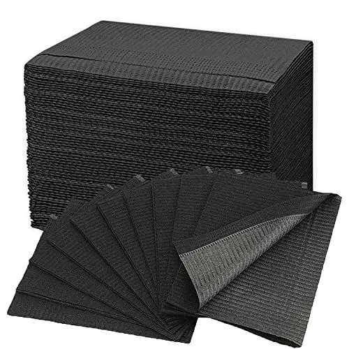 Produktbild: Tvvcalk Tattoo Lätzchen, 50 Stück, Schwarz, Wasserdicht, 33 x 45 cm, Für alle Altersgruppen, Ideal für Tattoo-Tisch