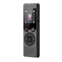 Produktbild: 128GB Diktiergerät Digital - 3072kbps Aufnahmegerät Mini mit MP3-Player HD-Klangqualität Intelligente Geräuschunterdrückung Voice Recorder mit Sprachsteuerung Aufnahmefunktion für Vortrag - QIUOIO