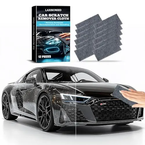 Produktbild: 12er-Pack Nano Sparkle Tuch Auto Kratzer Entferner 2024，Nano Sparkle Tuch Auto Kratzer Original, einfache Entfernung von Lackkratzern und Wasserflecken, geeignet für alle Fahrzeuge