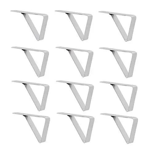 Produktbild: 12er-Pack Tischdecken-Clips, robuste Picknick-Tisch-Clips, Edelstahl-Tischdecken-Clips für Picknicktische, Picknick-Tisch-Abdeckungs-Clips für Party, Hochzeit
