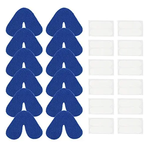 Produktbild: 12er-Pack Universal-Nasenpads für CPAP-Maske - CPAP-Nasenkissen - CPAP-Nasenpads - CPAP-Zubehör für CPAP-Maschine - Nasenschutz für Maske - Komfortpolster für Schlafapnoe-Maske - Waschbar, Getrimmt