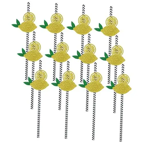 Produktbild: 12Er-Packung party strohhalme Coffee straws Party-Strohhalme aus Papier Hochzeitspapierstrohhalme saugschlauch Strohhalme für die Party Einwegstrohhalm Obst schmücken einstecken