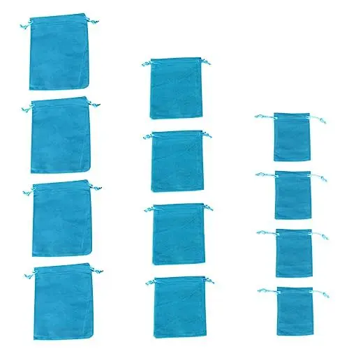 Produktbild: 12St Aufbewahrungstasche aus Stoff mit Kordelzug Kinderbeutel mit Kordelzug Ohrstöpsel-Hülle storage bag stoffkoffer Geschenktüten mittlerer Größe Turnbeutel mit Kordelzug Lagerung