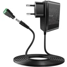 Produktbild: 12V 2A Netzteil, AGOTD 24W Transformator AC 220-240V zu DC 12Volt Trafo, EU Stecker für LED Streifen CCTV Kamera Radio Gehäuse Lüfter Router