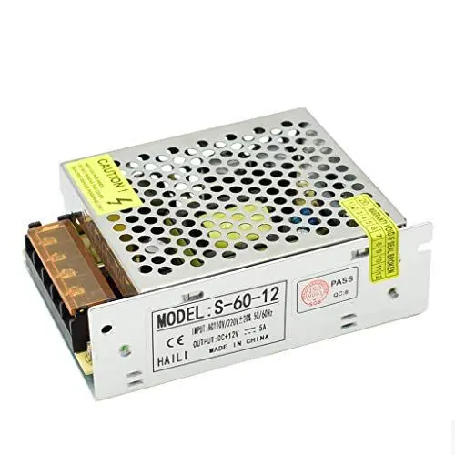 Produktbild: 12V 5A Schaltnetzteil 60W Netzteil Transformator Diver Adapter für Überwachungskamera, LED-Streifen