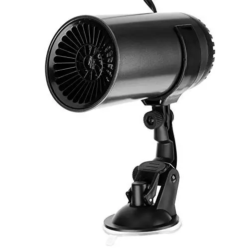 Produktbild: 12V 150W Schnell Heizende Autoheizung, Mini Anion Luftreiniger Zigarettenanzünder Windschutzscheibe Entfrosten Heizung & Kühlventilator mit Saugnapf und Halterung