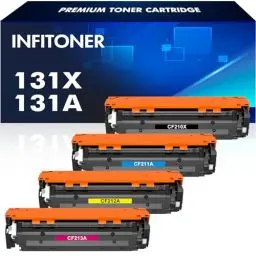 Produktbild: 131X CF210X 131A Multipack Toner für HP Laserjet Pro 200 Color MFP M276nw M276n M251n M251nw M276 M251 CF210A CF211A CF212A CF213A CM1415FNW CP1515N CP1525N 128A CF320A 125A CB540A CP1215