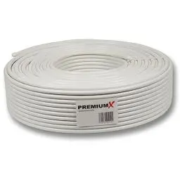 Produktbild: 135dB 50m PremiumX Basic Pro Koaxial SAT Kabel 5-Fach geschirmt Koaxialkabel Antennenkabel für 4K Ultra HD | DVB-S / S2 | DVB-C | DVB-T | BK Anlagen (0,52EUR/M)
