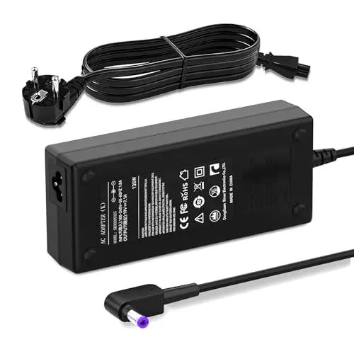 Produktbild: 135W Acer Laptop Ladekabel für Acer Nitro 5 AN515-51 AN515-41 AN515-53 AN515-52 AN515-54 AN515-55 AN517-51 N18C3 N18C4 ADP-135KB PA-1131-05 Aspire 7 A715-71G A715-72G 19V 7,1A Netzteil Adapter