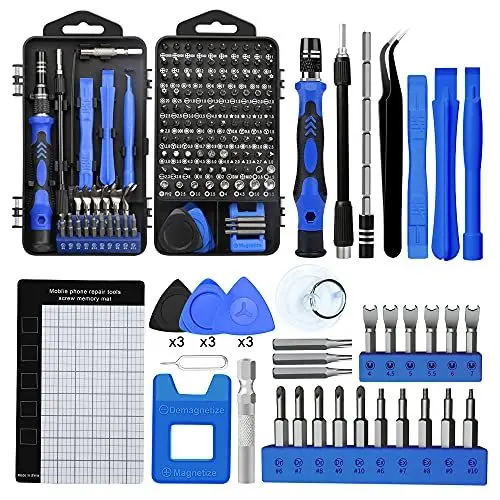 Produktbild: 138 in 1 Schraubendreher Set Feinmechanik Mini Feinmechaniker Satz Magnetisch Upgrade Version Präzisions Elektronik Reparatur Set für iPhone Laptop Spielzeug Uhren Kamera Brillen