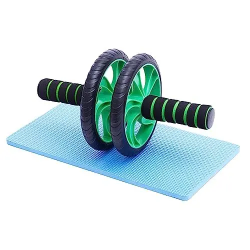 Produktbild: KOMBIUDA 14 Zoll Fitnessrad Für Bauchmuskeln Mute-bauchtrainer Mit Automatischer Federung Zwei Räder Leichtes Fitnessgerät Mit Kniepolster