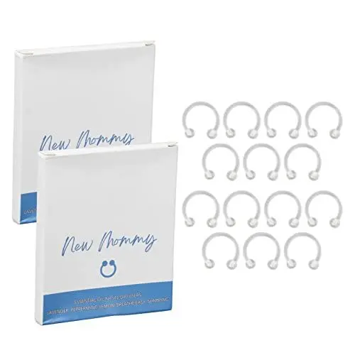 Produktbild: 14 Stück Nasenring mit ätherischen Ölen, Detox-Schlankheits-Hautstraffung, Stoffwechsel-Boost-Aromatherapie-Nasen-Diffusor-Ring