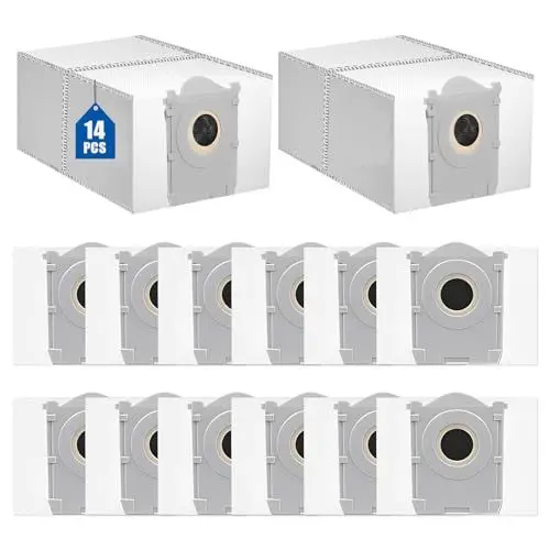 Produktbild: 14 Stück T50 Staubbeutel für ECOVACS DEEBOT X8 PRO Omni /T50 Pro Omni/T50 Max Pro/T50 Omni Saugroboter,Staubsaugerbeutel Zubehör