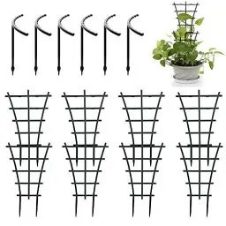 Produktbild: 14 Stücke Garten Rankgitter Kletterpflanzen, Garten Pflanzenstütze Rankhilfe, Rankhilfe Pflanzen, Mini Kletterpflanzen Rankgitter, 2 Spezifikationen, für Kletterpflanzen und Weinreben