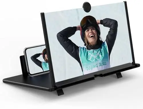 Produktbild: 14 Zoll Handy Bildschirm Lupe，Bildschirm Vergrößerungsglas für Handy kompatibel mit Allen Smartphones。Wanmutrun
