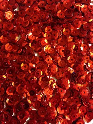 Produktbild: 1400 Pailletten - Ø 6mm - Riesige Auswahl an Farben (Rot)