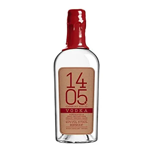 Produktbild: 1405 Vodka | 700 ml | Aus 100% Bio-Mais | Sechs Destillationsgänge | Milder Vodkagenuss