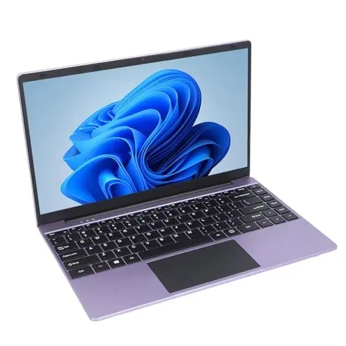Produktbild: 14,1 Zoll Schlanker Laptop, Tragbarer Laptop mit 1920 X 1080 FHD Display, J4125 Prozessor, LPDDR4 8 GB RAM, UHD Graphics 600, Webcam, HDMI, BT4.2, WLAN, Touchpad, 11 Pro