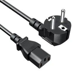 Produktbild: 1.5 M Kaltgerätekabel PC Stromkabel Netzkabel Power Cable für Computer Monitor Bildschirm LG Vizio TV Epson Drucker Beamer ION Pathfinder Guitar Amp Sprecher IEC C13 Buchse Kaltgerätebuchse Schwarz