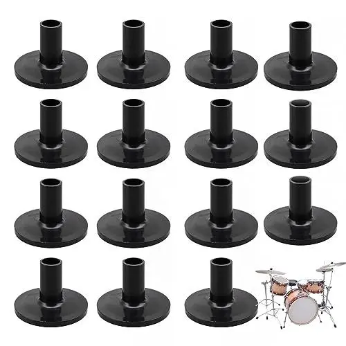 Produktbild: 15 Stück Cymbal Stand Sleeves, Trommelbeckenhüllen Cymbal Sleeve for Drum Cymbal Stand Replacement for Shelf Drum Kit, Black Cymbal Sleeves Musikinstrumente Zubehör