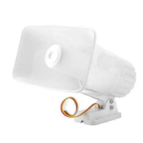 Produktbild: 150 DB DC 12 V Zweiton-Alarmsystem mit Hornsirene für die Sicherheit zu Hause, mit Großer Lautstärke, Feuerhemmendem ABS-Gehäuse und Einfacher Installation, Kann mit