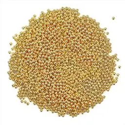 Produktbild: SZCXDKJ 1500 StüCke Goldene Perlen 4mm Bastelperlen Runde Spacer Beads Ccb Lose Perlen Zum AuffäDeln FüR Armband Halskette Schmuck Ohrringe Handwerk Diy