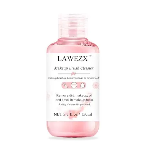 Produktbild: 150ml Make-up-Pinselreiniger, LAWEZX Schminkpinsel Reinigung, entfernt Make-up, Schmutz und Verunreinigungen von Make-up Pinsel, Schwamm oder Puderquaste, Sanft und Sicher Flüssiger Reiniger