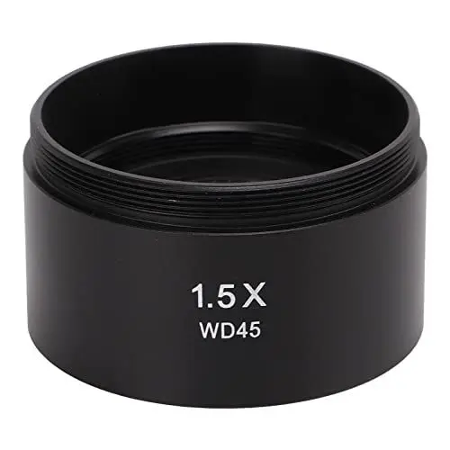 Produktbild: 1,5-fache Hilfs-Barlow-Objektivlinse, 48-mm-Zoom-Stereomikroskop mit Gewinde, Stereomikroskop-Barlow-Objektiv für Trinokularmikroskope, SM- und SW-Stereomikroskope (2X)
