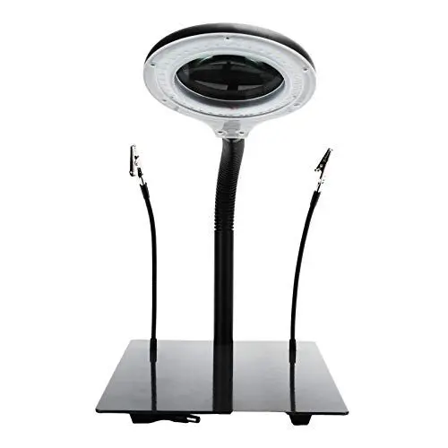Produktbild: 15-fache Vergrößerungslampe, Vergrößerungs-Schreibtischlampe, 40 LED, 15-fache Vergrößerung, Verstellbarer Schwenkarm mit Klemme, LED-Lupenleuchte für Vergrößerungswerkzeuge