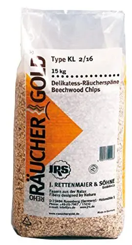 Produktbild: 15kg Rettenmaier Räuchergold KL 2/16 Körnung 4.0 bis 12.0 mm