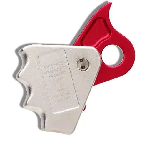Produktbild: 15KN Kletterseilgreifer, selbstsicherndes Absturzsicherungsgerät, Seilerhöhungseinsteller aus Aluminiumlegierung, Kletterzubehör für 12 bis 13 mm Seil