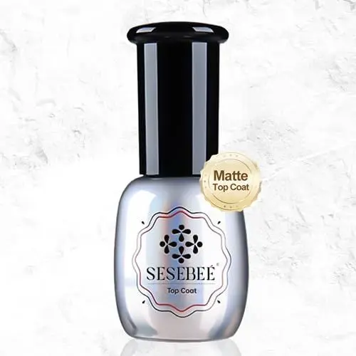 Produktbild: 15-ml-Gel-Decklack- und Basislack-Set,kein Abwischen,Decklack, Basislack, Einweichset,trocken,klarer Glanz, glänzender Spiegel, langlebiger Nail-Art-Gel-Nagellack,harzgeprüfte Formel(matter Decklack)