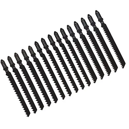 Produktbild: 15-teiliges Säbelsägeblatt-Set aus Kohlenstoffstahl, Robustes Schneiden und Formatieren für Beschneidungs-Säbelsägen, Gartenfällen, Holzschneiden, Astschneiden, 5 Stück X T144D,