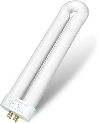 Produktbild: 15W UV Ersatz birne für Insektenvernichter, 4-Pin Sockel U-förmige Glühbirnen,19 * 4.9 * 2.2cm,1 Pack