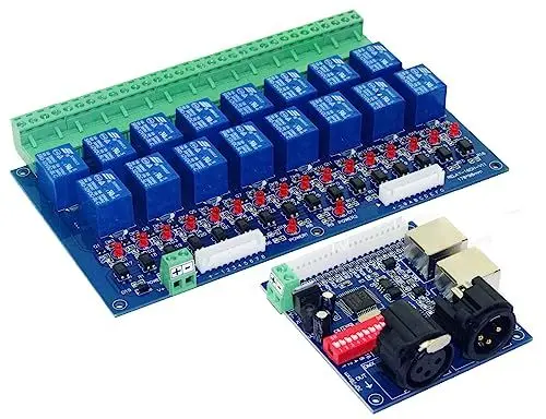 Produktbild: 16 Channel DMX Controller Relay Switch Dimmer Kit 16 Way Relay Switch DJ Equipment