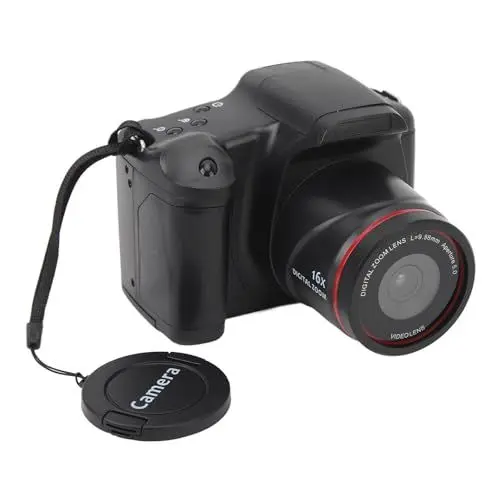 Produktbild: 16 MP Digitalkamera 16 Megapixelkamera mit 2,4 -Zoll -HD -Bildschirm 16x Digital Zoom 1080p Videoauflösung Nachtsicht WiFi AA -Batterien für Reise -Baby -Schulveranstaltungen