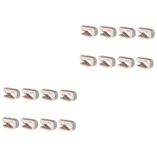 Produktbild: 16 Stück Blatt Steppdecken-Clips Bett Gardinenklammern Clips Für Vorhänge Quilt Feste Clips Deckenclips Deckenbefestigungsclips Miniclips Daunendecke Erwischt Quilten Plastik