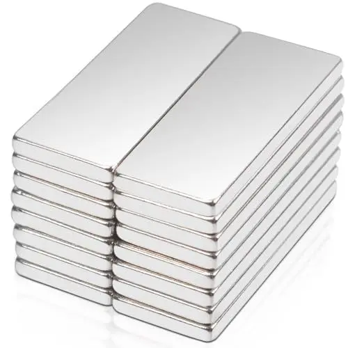 Produktbild: 16 Stück Neodym Magnete Extra Stark, 20x8x1,5mm Magnete Stark Magneten für Magnettafel, Super Stark Seltenerdmagnete, Magnet Rechteckig für Küchenschrank, Büro, Whiteboard Magnet Magnetplatten