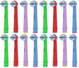 Produktbild: 16 Stücke Kids Aufsteckbürsten kompatibel mit Oral b Kinder elektrische Zahnbürste, Extra Weiche Borsten für Sensitive Zahnfleisch, kleine Zahnbürstenköpfe