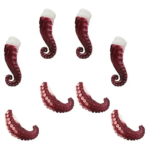 Produktbild: 16 Stücke Künstliche Meeresfrüchte Meer Meer Tiere Figuren Tintenfisch Krake Marine Tiere Spielzeug Geschenke Fotografie Requisite Für Zuhause Küchenparty Dekoration