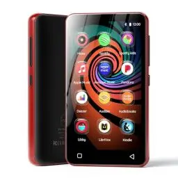 Produktbild: 160G Spotify MP3-Player mit Bluetooth, Innioasis Mp4-Player mit Amazon Musik, Audible, Deezer, Hi-Fi 4 Zoll Touchscreen Musik Player mit Wi-Fi (Rot)