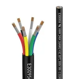 Produktbild: 16awg 6×1,3mm² 5meter Elektrischer Draht Kabel 6 adrig Verlängerungskabel UL2464 5V/12V/24V/300V Sauerstofffreies mehrlitziges verzinntes Kupferkabel Landschafts Draht LED Lampen Automobil