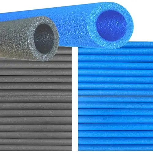 Produktbild: 16x Trampolin Schaumstoff Rohre Stangenschutz Polster 92 cm - Schutzrohre Ø 50 mm außen Ø 30 mm innen - für 8 Stangen Sicherheitsnetz - wetterfest stoßdämpfend - Made in EU (Anthrazit)