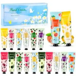 Produktbild: 18 Pack Handcreme Damen Geschenkset, Handcreme Kleine Geschenke für Frauen Valentinstag Set Hände Fuß Feuchtigkeitscreme Duft Hand Tag Nachtcreme Körpercreme für Muttertag Weihnachten Adventskalender