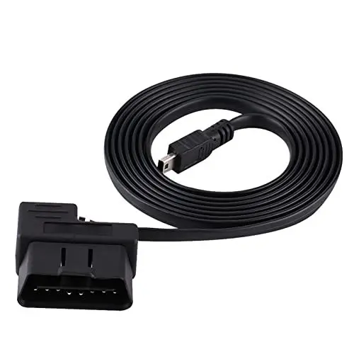 Produktbild: 180 Cm Auto OBD-II Obd2 EOBD 16-poliger Diagnoseverlängerungsadapter auf Mini-USB-Kabel für Kabel Obd2 Mini-Kabel Obd2 USB 16-poliges Obd2 auf Mini-USB Obd2 auf USB Odb2 USB-Kabel