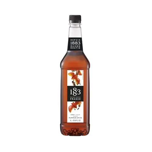 Produktbild: 1883 Pumpkin Spice Sirup| Qualität aus Frankreich | 1 Liter | PET-Flasche | Vegan
