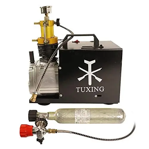 Produktbild: 1.8Kw Tragbarer PCP Hochdruckkompressor, 4500PSI/220V 50hz Hochdruck-Luftkompressor, Manueller Stopp Luftgewehr Kompressor