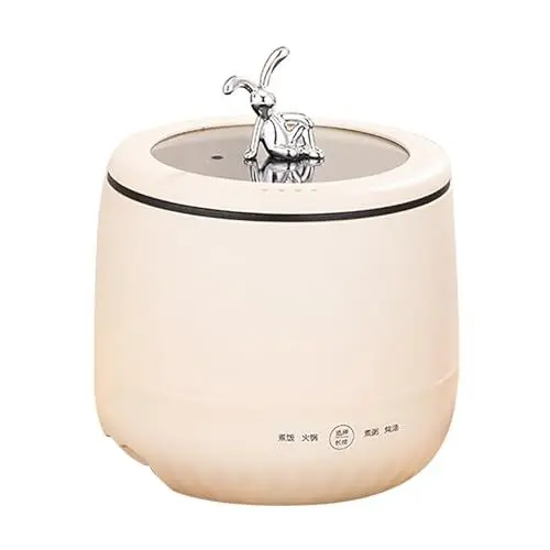 Produktbild: Haofy 1,8-Liter-Reiskocher, Kunststoffmaterial, Vielseitige Kochmöglichkeiten, Hohe Leistung, für 2 Personen, Kompaktes Design (Beige)