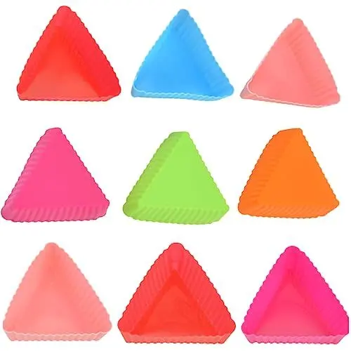Produktbild: 18Pcs Silikon Cupcake Formen, Cupcake Silikon Backbecher, Silikon Muffin Formen, Wiederverwendbare Silikon Backformen, für Machen Kuchen Cupcakes Eincreme Pudding